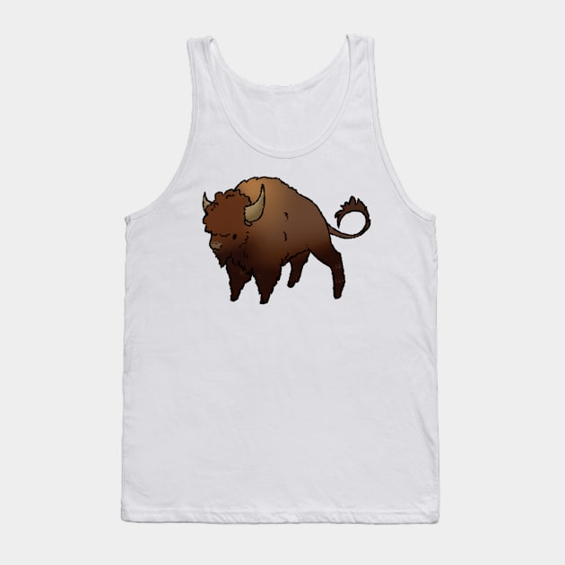 Joyous June Bison Tank Top by Tayleaf